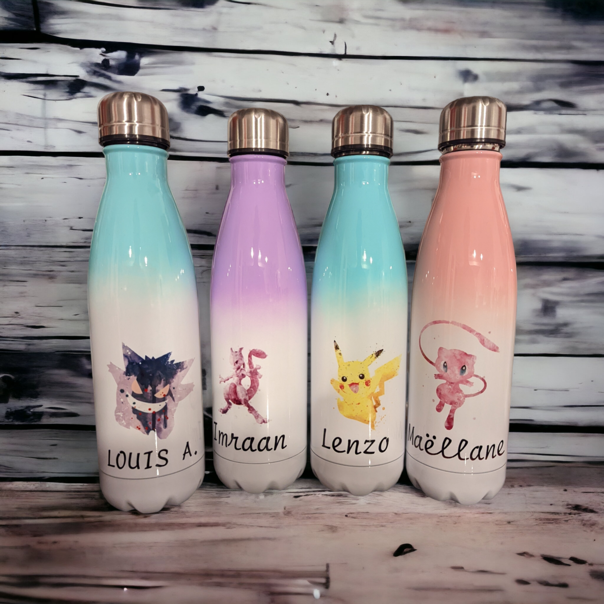 Gourde Pokémon pour enfants - Pikachu, Carapuce et Cie (400 ml)