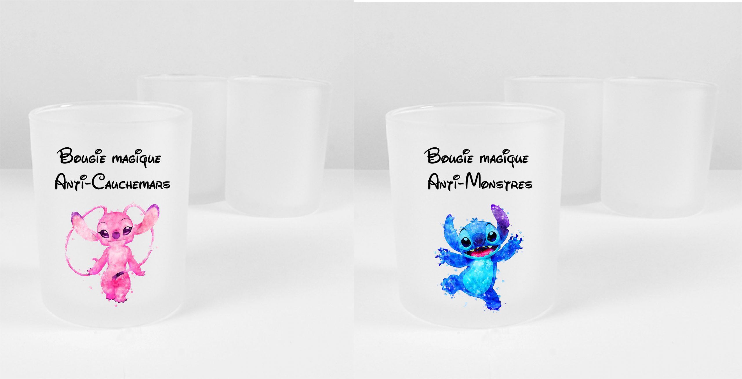 Bougie magique anti-monstres - stitch - La boutique d'ellie bougie