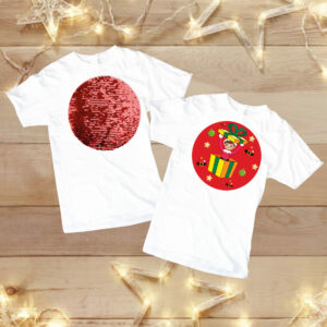 T-shirt sequins réversibles - Elf on the shelf