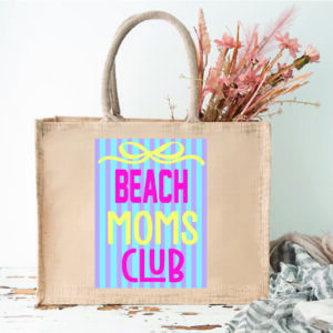 Sac Cabas " Beach Mom Club"