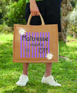 maitresse mode off cabas violet
